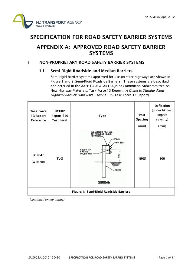 Road safetybarriersystemsappendixa