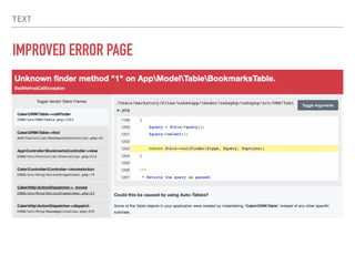 TEXT
IMPROVED ERROR PAGE
 