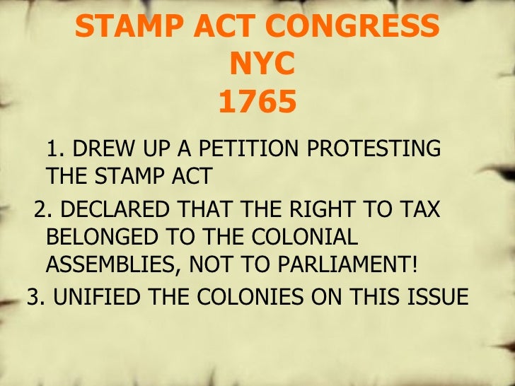 Stamp act essay