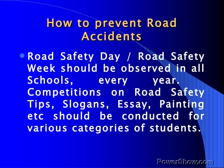 Free essay on road accidents