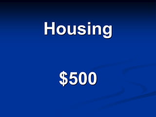 Housing

 $500
 