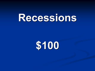 Recessions

  $100
 