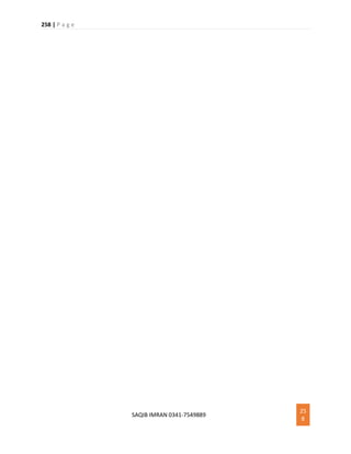 258 | P a g e
SAQIB IMRAN 0341-7549889
25
8
 