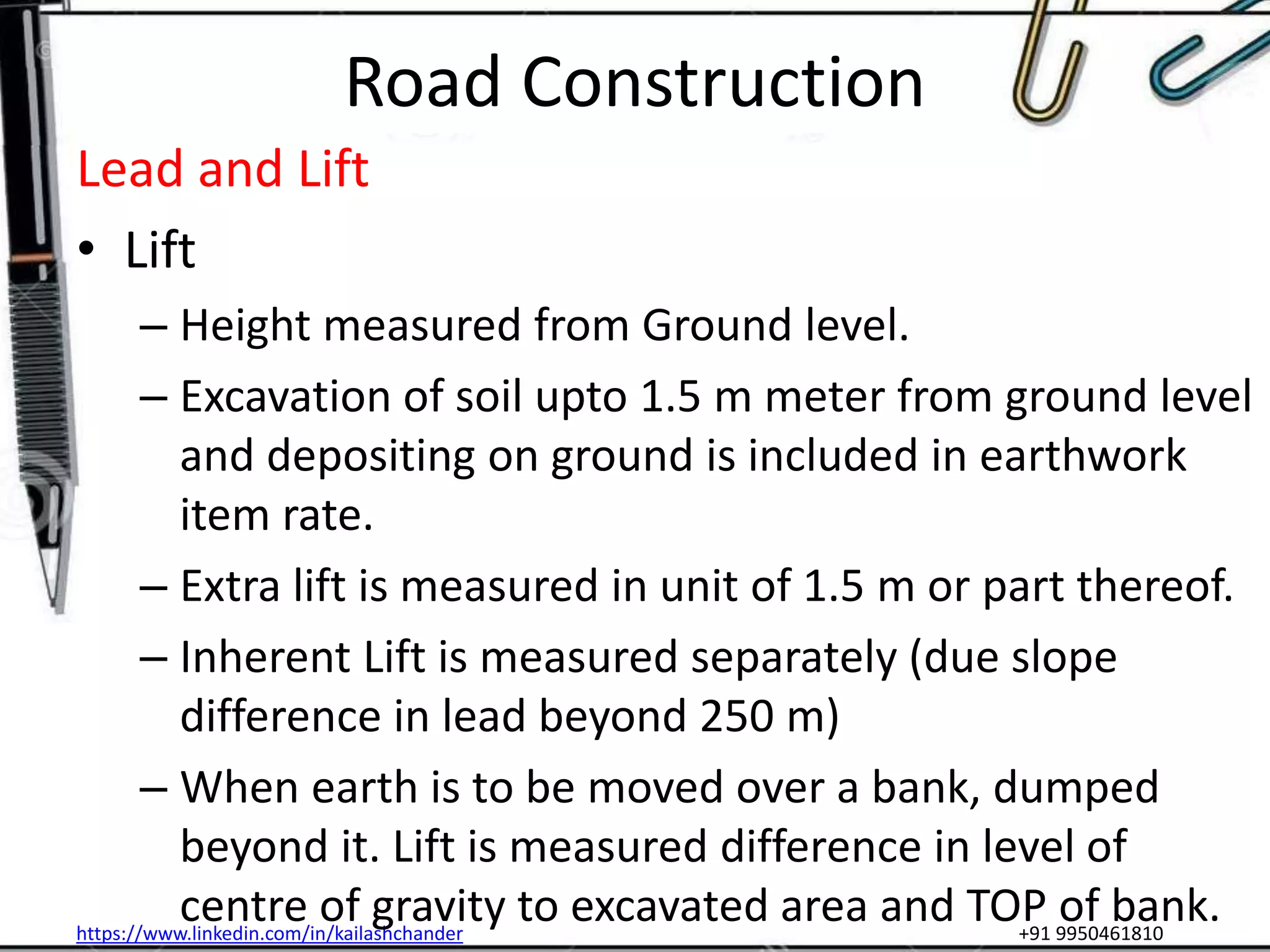 Road construction in Civil engineering | PPTX