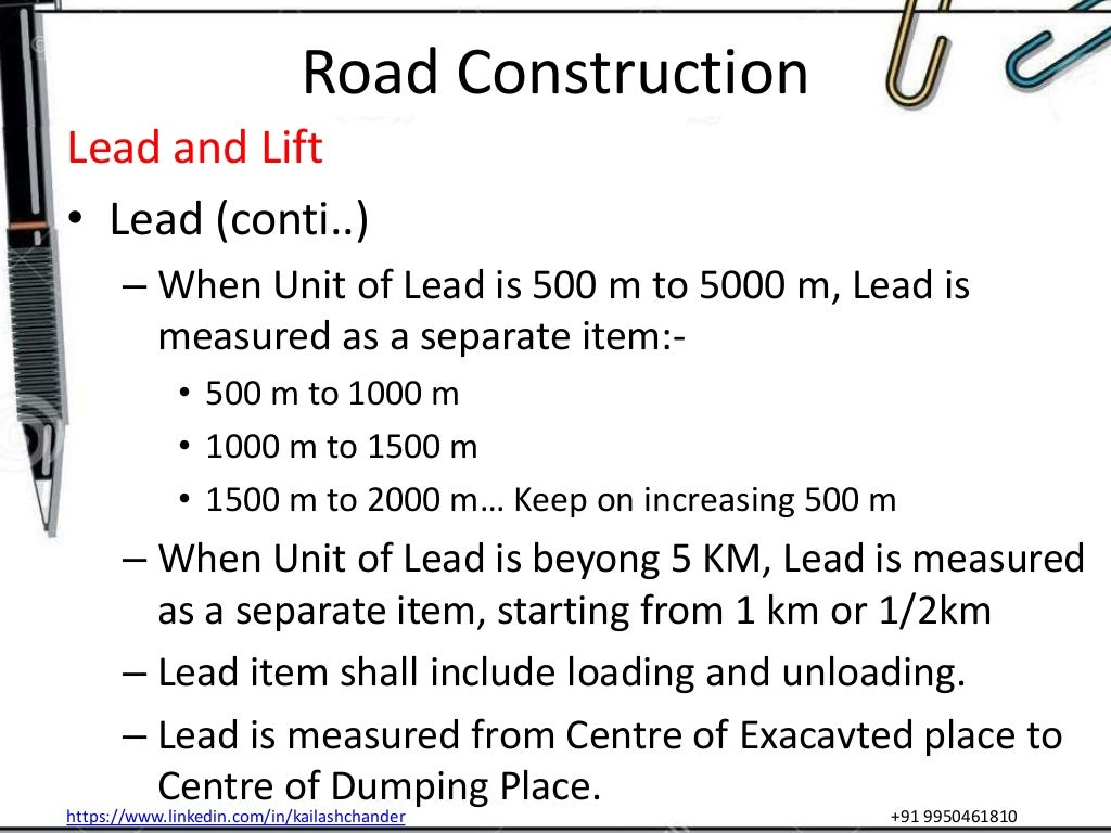 thesis about road construction