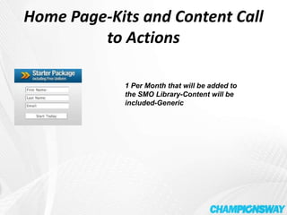  Auto email after 7 days (Content Drive with Call to ActionEach Program for Adults. Youth, Pre-School have Capture Forms