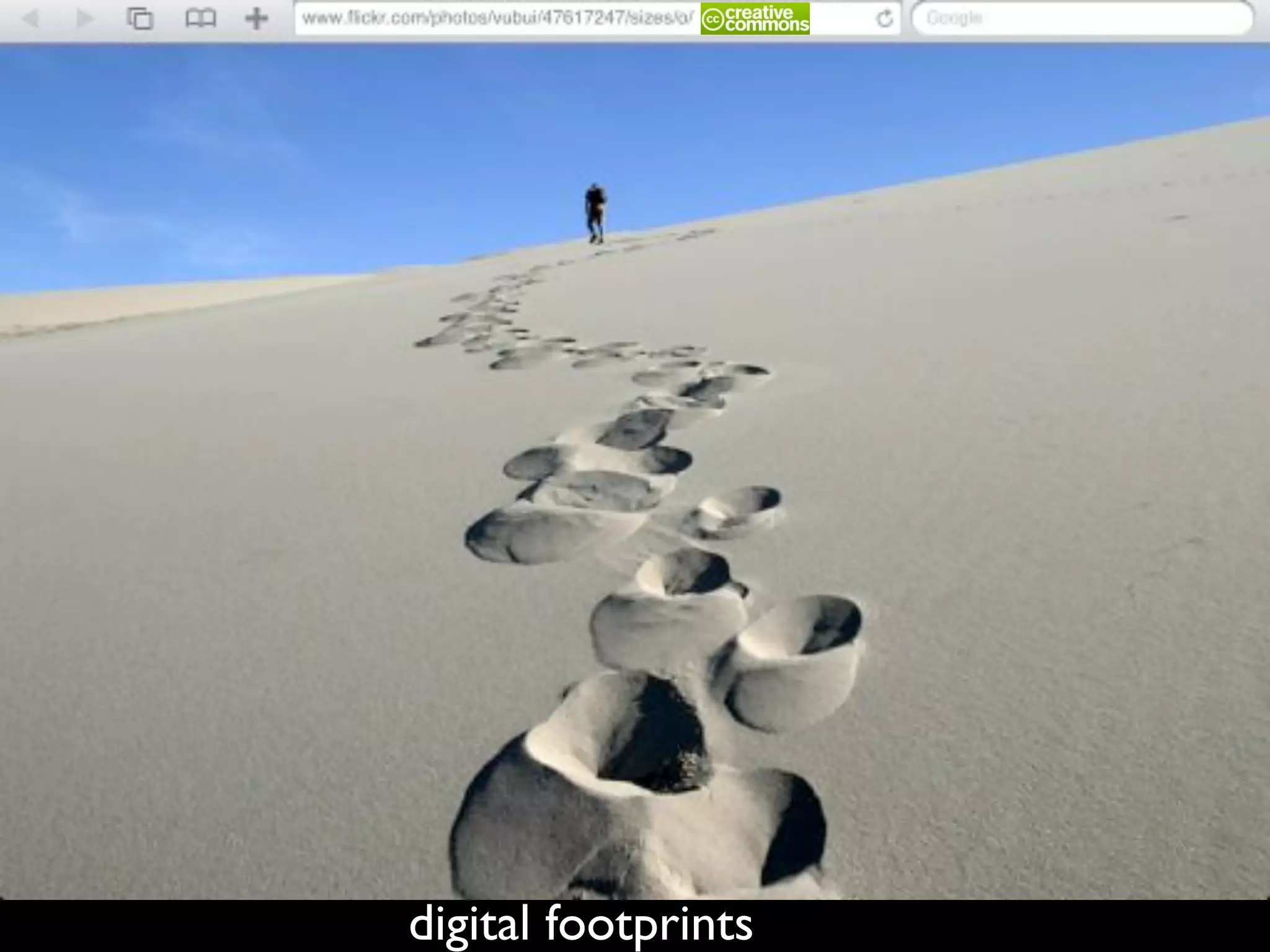 digital footprints
 