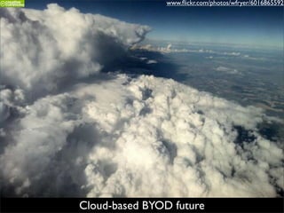 www.ﬂickr.com/photos/wfryer/6016865592




Cloud-based BYOD future
 