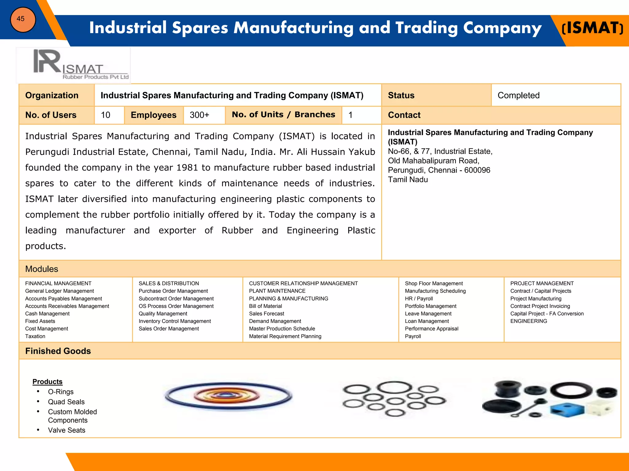 Ismat Engineering Roadmap ERP - Customers | PDF