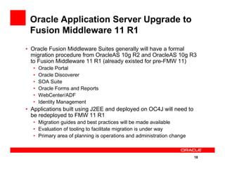 Roadmap For Fusion Middleware Application Server Infrastructure | PDF