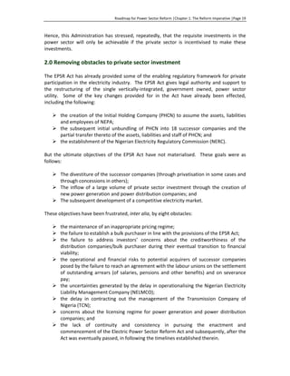Roadmap for power sector reform full version | PDF
