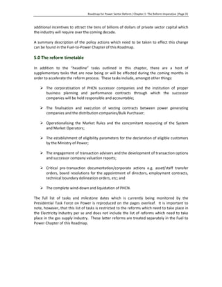 Roadmap for power sector reform full version | PDF