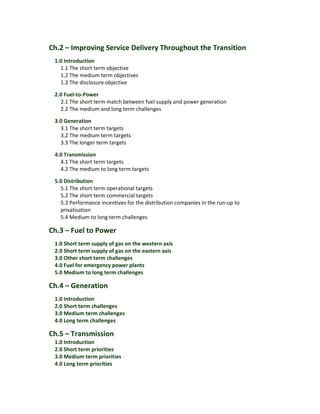 Roadmap for power sector reform full version | PDF