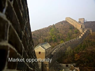 Harvard innovation lab : Michael Hi J Skok : Startup Secrets : Roadmap 
Market opportunity 
 