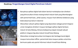 Roadmap	Pengembangan	Kanal	Digital	Pencitraan	Industri	
OSIKER.COM	
•  Osiker.com	adalah	palaoorm	aplikasi	mobile	yang	dik...