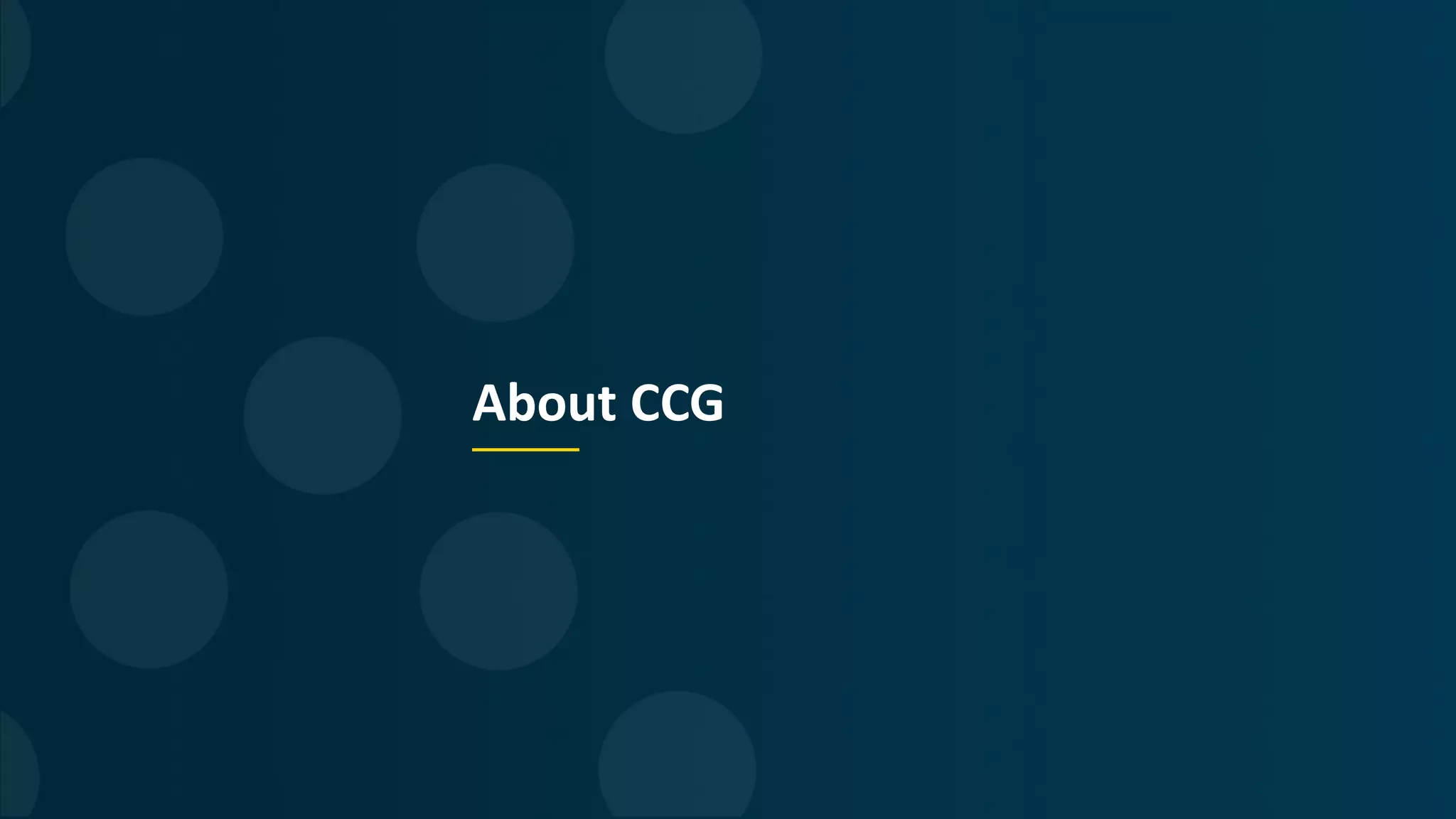 About CCG
 