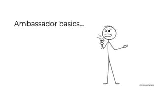 chronosphere.io
Ambassador basics…
 