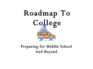 Roadmap To College Preparing for Middle School And Beyond 