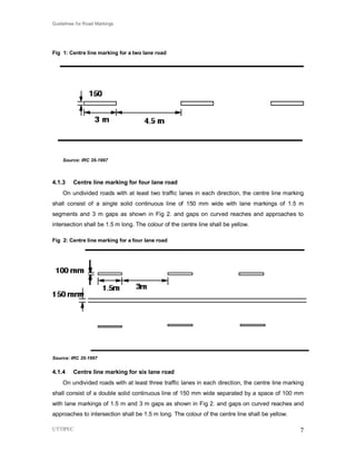 Road Line Standard Road marking | PDF
