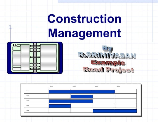 Road Project Schedule M S Project.ppt | Civil Engineering Industry ...