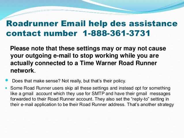 Roadrunner Email Help Desk Assistance Contact Phone Number 1 888 3