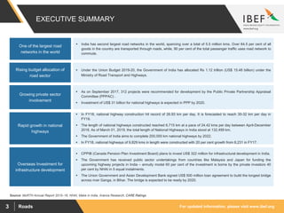 Roads Sector Report March 2019 Ppt