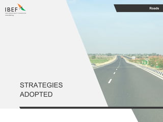 Roads
STRATEGIES
ADOPTED
 