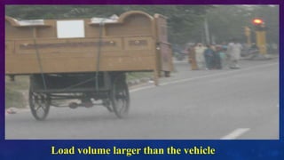 Load volume larger than the vehicle
 