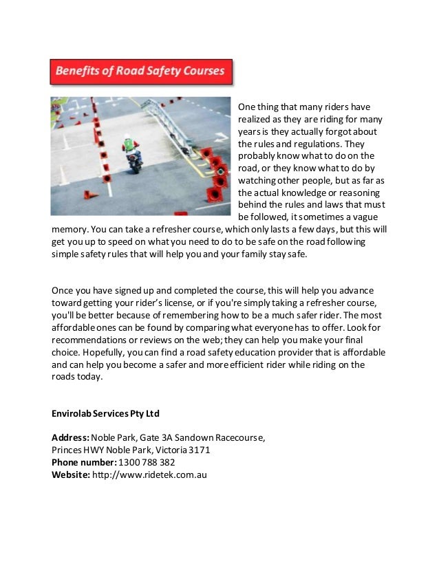 Finding an Affordable and Effective Road Safety Training Course