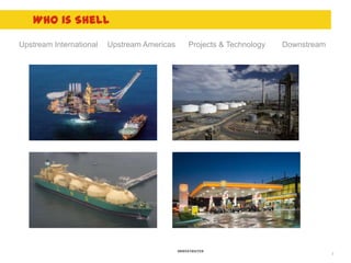 Who is Shell
Upstream International   Upstream Americas       Projects & Technology   Downstream




                     ...