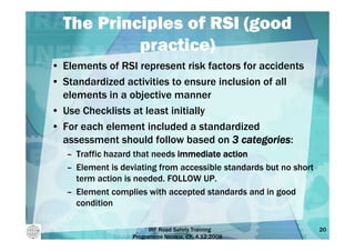Road safety inspection (rsi) | PDF