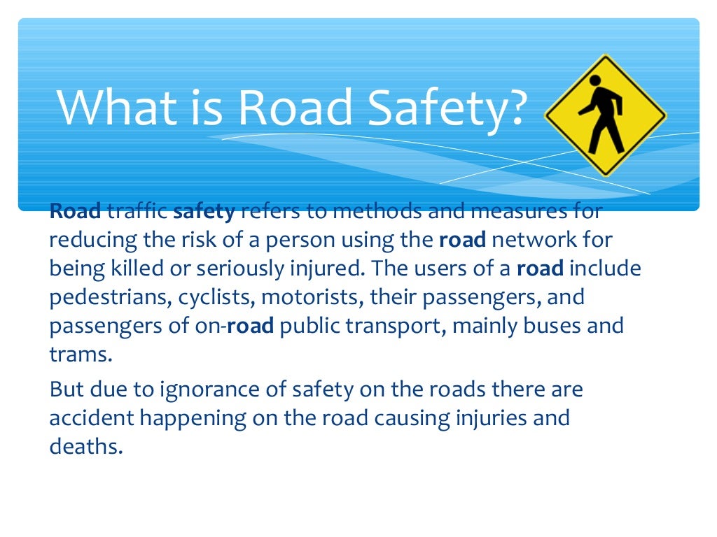 Road safety presentation(PPT) by Faisal