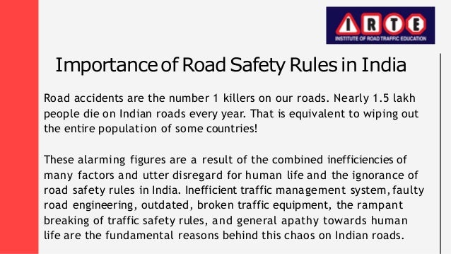 Important Road Safety Rules In India | IRTE