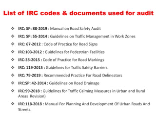 Irc 35 Code Road Safety Awareness Training module for employees | PDF