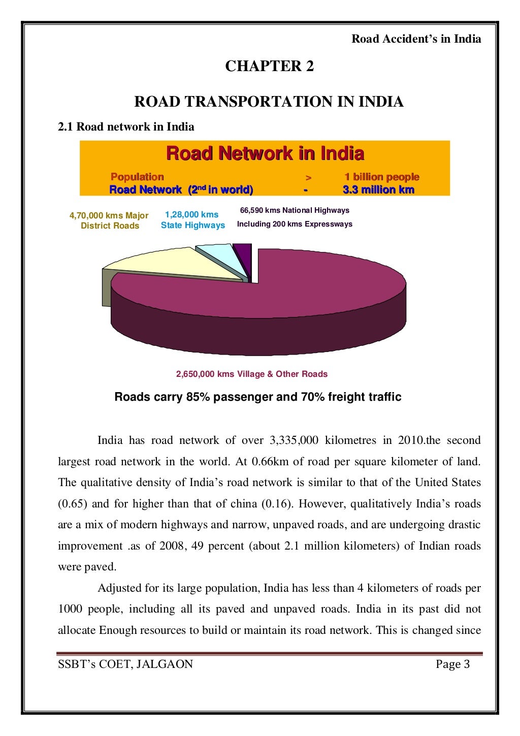 Road Accidents in India seminar report