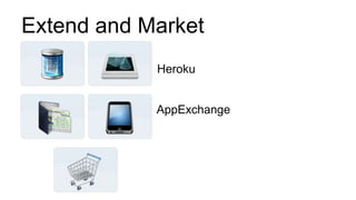Extend and Market
            Heroku


            AppExchange
 