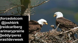 Double-click to enter title
    Double-click to enter text



@forcedotcom
  @joshbirk
@reidcarlberg
 larimaryprairie
@eddyrperez
brasildevweek
 