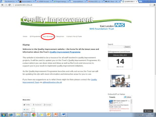 qi.eastlondon.nhs.uk
 