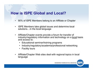 ISPE: A Catalyst for Change