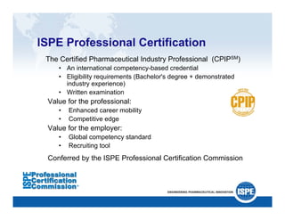 ISPE: A Catalyst for Change