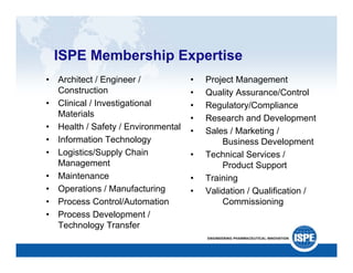 ISPE: A Catalyst for Change