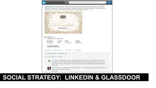 SOCIAL STRATEGY: LINKEDIN & GLASSDOOR
 