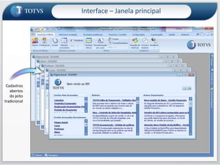 Interface – Janela principalCadastros abertos como páginasDEMOS:Exibição de janelas e configuração de leiaute