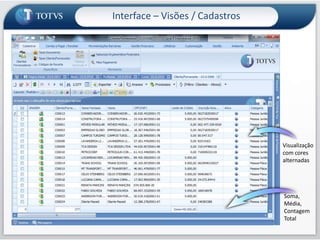 Interface – Janela principalSeleção deJanelas abertas