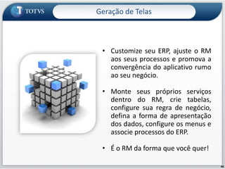 Além dos lançamentos, podem ser publicados os dados de chegada de mercadorias, data de entrega de licitações, atendimentos médicos, matrículas de alunos e muito mais!Publicação de visões de dados na agenda de compromissos do RMAgendaÉ possível publicar qualquer visão de dados na agenda de compromissos do RM, como por exemplo, publicar a visão de lançamentos a pagar. Assim eles irão constar na agenda no dia de seus vencimentos e a baixa poderá ser feita através da própria agenda. Demo
