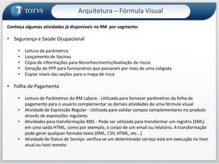 Atualização automáticaArquitetura-3 camadas-Fórmula Visual-Integração EAI-Integração LDAP-Integração Skype-Integração com ECM-Integração com SharePoint-Módulo de Diagnósticos-Codificação de erros-AtualizaçãoAutomática-ProcessosDistribuidos
