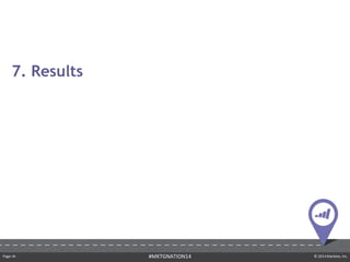 Page ‹#› © 2014 Marketo, Inc.#MKTGNATION14
7. Results
 