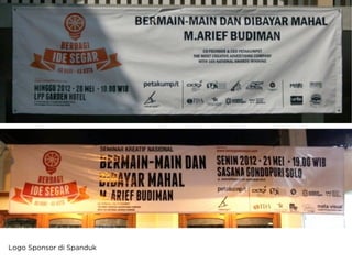 Logo Sponsor di Spanduk
 