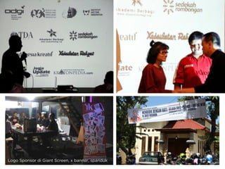 Logo Sponsor di Giant Screen, x banner, spanduk
 