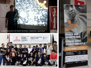 Logo Sponsor di Giant Screen, x banner, spanduk
 